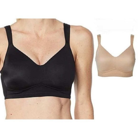 Rhonda Shear Molded Cup Smooth-Back Bra 2 Pack 1X - Picture 3 of 5